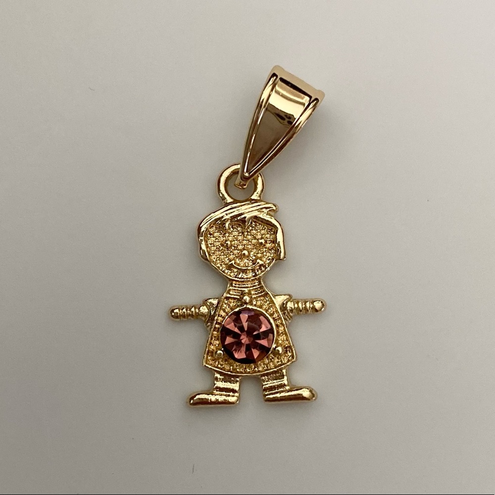June (Alexandrite) Gold Plated Boy Pendant
